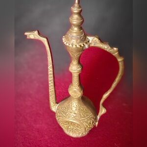 Vintage Ornate Brass Pitcher